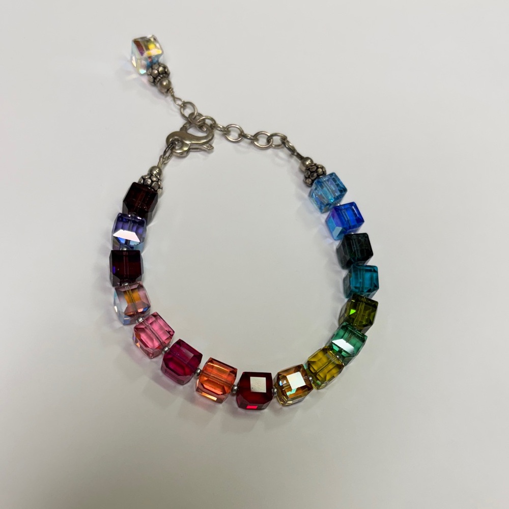 Swarovski Rainbow colors Cube Bracelet